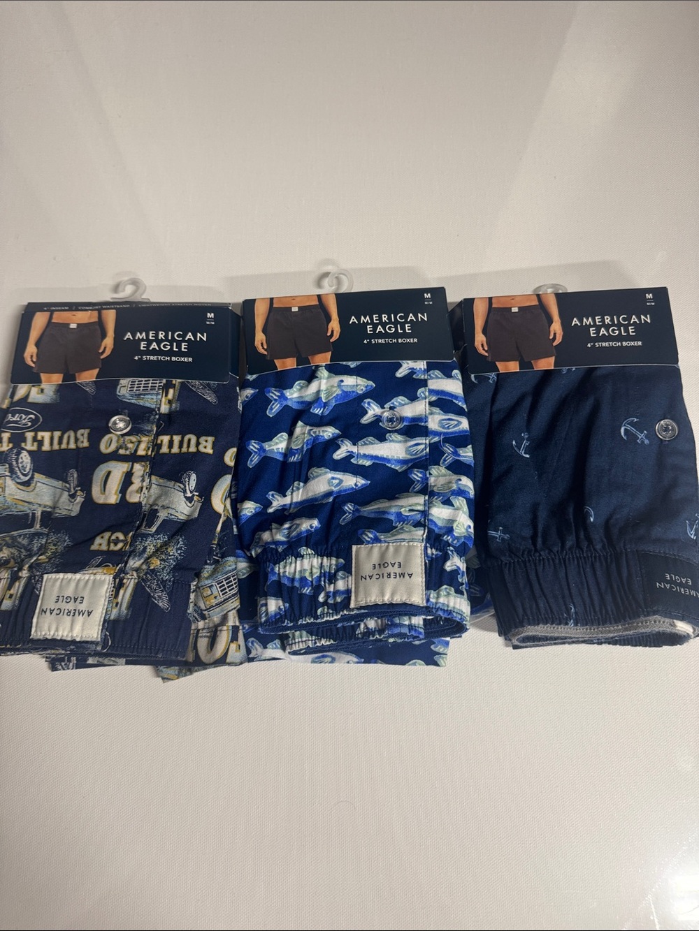 American Eagle Boxers Mens Medium 3 Pack